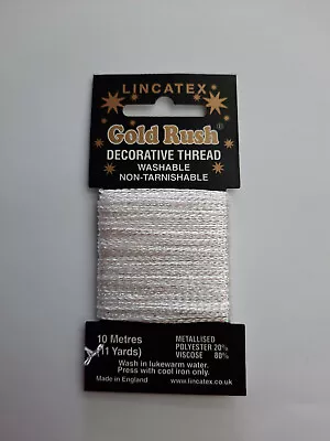 Glitter Thread Metallic Embroidery Sewing Craft Decorative Lincatex  Needle Art • £1.99