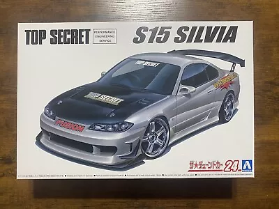 Aoshima No.24 Tuned Car Nissan Top Secret Silvia S15 1999 1/24 Scale Model Kit • $48