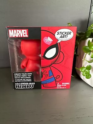 Kidrobot Marvel Mini Munny Spider-Man Figure Do It Yourself Super Hero Vinyl NEW • $9.95