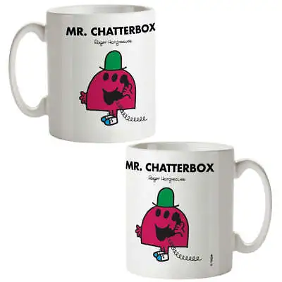 Mr. Chatterbox Mug Mr Men Hot Drinks Cup Gift • £9.99