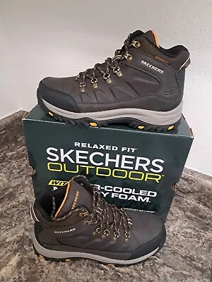 Skechers Relment Dagget Boots Mens Walking Boots Shoe Size 11.  CHOC. Gray.New. • $89.62