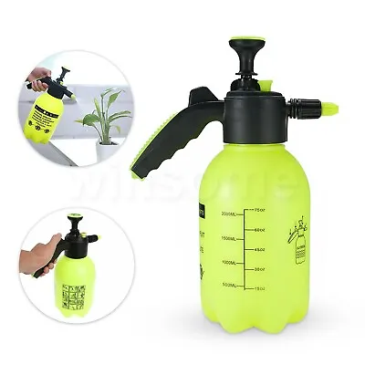 2L Portable Garden Hand Pump Sprayer Pressure Spray Water Bottle Weed Chemical • £8.48