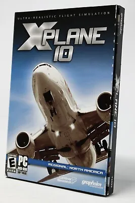 X-Plane 10: Regional - North America - PC - Simulation Game - NEW/Sealed  • $49.95