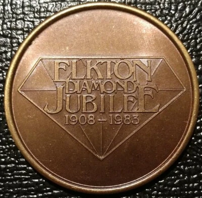 $18.99 • Buy 1983 Elkton Virginia Diamond Jubilee Medal Va Coin Token 75th Anniversary