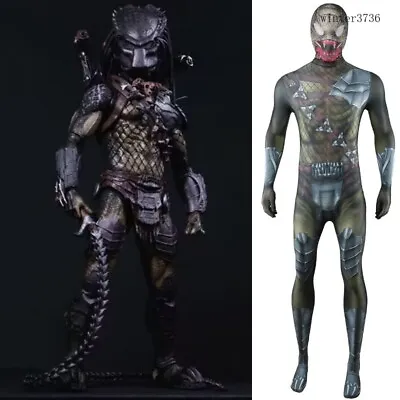 Wolf Predator Predator Cosplay 3D Jumpsuit Costume Bodysuit Adult Kids Halloween • $63.11