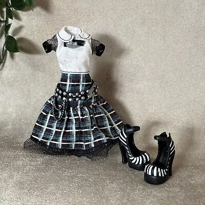 Monster High Wave Frankie Stein Accessories ONLY Shoes Belt Dress • $20