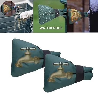 2x Outside Tap Cover Winter Frost Jacket Insulation Garden Tap Thermal Protector • £3.99