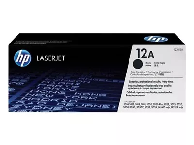 HP 12A (Q2612A) Black Toner Cartridge Genuine • $89