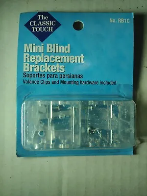 Mini Blind Replacement Brackets (Clear) • $4.99