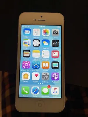 Apple IPhone 5 - 16GB - White & Silver (Unlocked) A1429 (CDMA + GSM) • $25