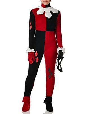 £61.77 • Buy DC Harley Quinn Jumpsuit - Ladies Super Villain Costume