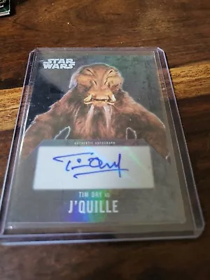 £29.99 • Buy Topps Star Wars Evolution 2016 Tim Dry As J Quille Autograph Card