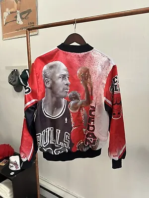 Vintage Michael Jordan Bulls Chalk Line Fanimation Jacket Mens Size Large 90s • $300