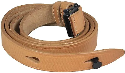 WW2 German Army MP40 Leather Sling - Great Reproduction- Natural • $29.62