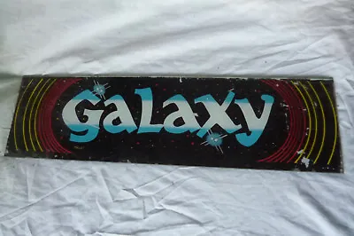 Rare Vintage 1980 GALAXY Arcade Video Game Marquee - Italian Galaxian Bootleg • £29.99