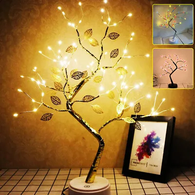 £20.99 • Buy LED Bonsai Twig Tree Lights Light Up Birch Christmas Tree Table Lamp Decor Gift
