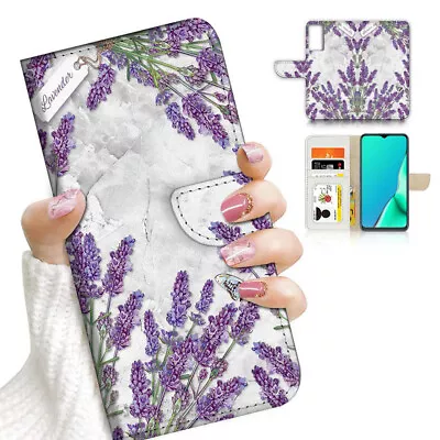 ( For Optus X Sight 2 ) Wallet Flip Case Cover AJ23726 Lavender Marble • $12.99
