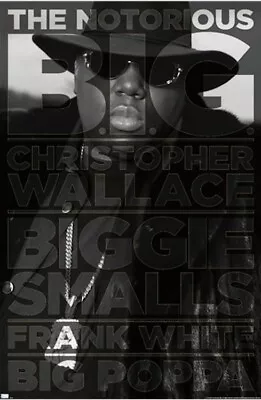 NOTORIOUS BIG - BIGGIE SMALLS / CHRISTOPHER WALLACE - POSTER - 22 In X 34 In • $16.86