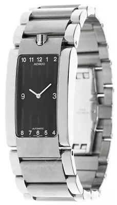 MOVADO Elliptica Automatic S-Steel Black Dial Men's Watch 0604830 • $997