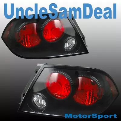 For 02-03 Only Mitsubishi Lancer Clear Lens Black Tail Lights Pair Direct Fit • $117.99