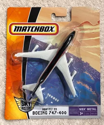 MATCHBOX SKY BUSTERS BOEING 747-400 MBX Metal CARDED Jet Airplane 2007 • $10.99