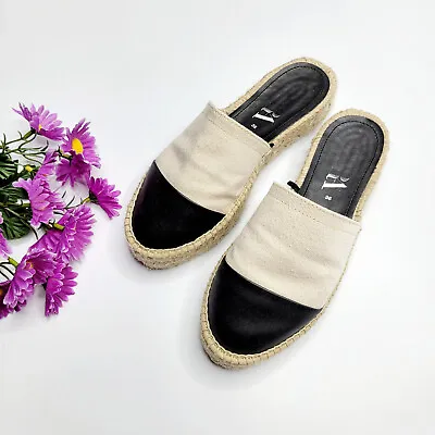 Zara Size 6 Toe Cap Espadrille Colorblock Mules R6512/001 • $20