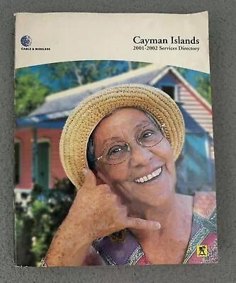 Vintage Telephone Book Cayman Islands Services Directory 2001-2002 Phone Book • $24.99