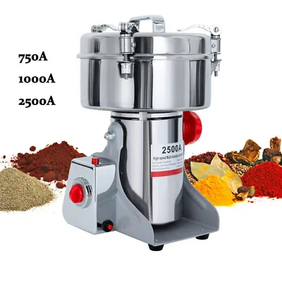 $157.34 • Buy Electric Grain Mill Dry Grinder Herb Cereal Mill Flour Powder Machine Comminutor