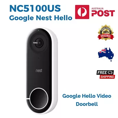 Google Video Doorbell NC5100US SmartWiFi Hello Video Doorbell Australian Version • $342.89