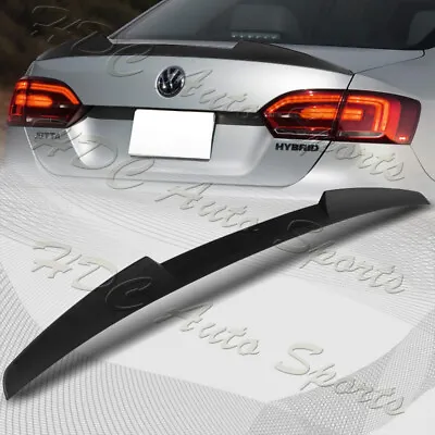 For 2011-2018 Volkswagen Jetta MK6 W-Power Matt Black V-Style Trunk Spoiler Wing • $67.99