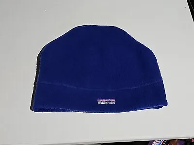 Patagonia Unisex Large Vintage Fleece Beanie Ski Winter Hat Made In USA Purple  • $45