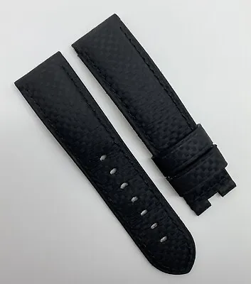 $195 • Buy Authentic Officine Panerai 24mm X 22mm Black Carbon Fiber Watch Strap Band OEM