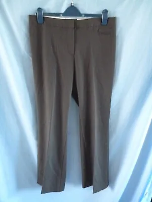 Dark Oak (brown) Trousers - M & S - Size 14m • £1.99