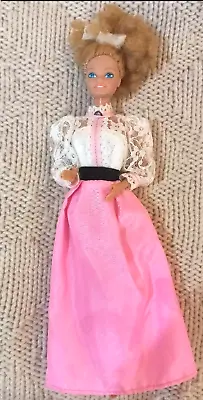 Magic Curl Barbie Doll Vintage 1981 Mattel Angel Face Pink And White Dress • $29.99