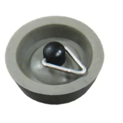 Kinetic 25mm Rubber Ring Pull Plug BONUS Stainless Steel Chain Caravan Boat Sink • $9.99