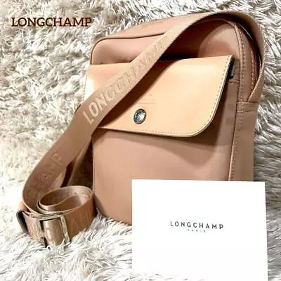 [Longchamp/Excellent Condition] Shoulder Bag [Crossbody/Diagonal/Pink/Leather] • $80.38