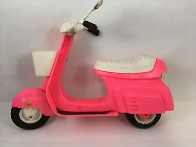 Vintage Barbie Moped Scooter Pink Bike Vehicle 1980s Barbie Accessory • $15