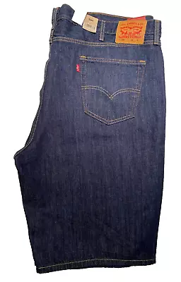 Men's Levi's 469 Loose Shorts 100% Cotton Size 52 Dark Blue - Big And Tall • $22.50