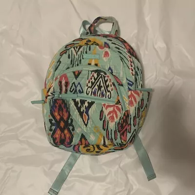 Vera Bradley Small Backpack  Pueblo Turquoise Southwest Quilted Pattern • $9.74