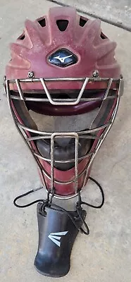 Mizuno Youth G4 Samurai Catcher's Mask Helmet Cardinal + Mizuno Throat Guard • $18