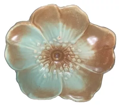 Vintage 1940’s McCoy Art Pottery Wall Pocket Rustic Line Flower Blossom 6 × 6  • $27.99