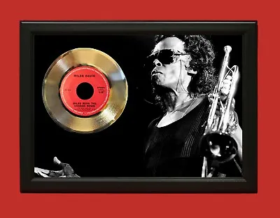 Miles Davis Poster Art Wood Framed 45 Gold Record Display C3 • $199.95