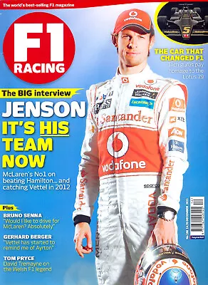 F1 RACING MAGAZINE DECEMBER 2011 - JENSON: HIS TEAM NOW - Excellent Condition • £2.75
