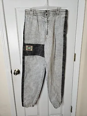 Vintage Levi’s Sport Jeans Gray/Black Stone Wash Size 32x33 Cargo Pants 90s • $36