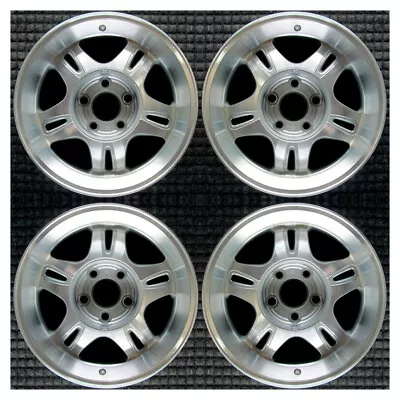 Set 2001-2004 Chevrolet GMC Blazer Jimmy S15 S10 Sonoma Silver Wheels Rims 5153 • $794