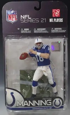 McFARLANE PEYTON MANNING INDIANAPOLIS COLTS SERIES 21 FIGURINE NFL FOOTBALL MIB • $70.63