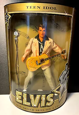 Elvis Presley W/ Guitar Teen Idol Doll Hasbro 1993 Commemorative Collection NRFB • $35.98