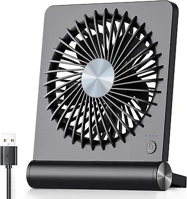 USB Fan Strong Wind Ultra Quiet Small Desk Fan 220° Tilt Folding 3 Speeds  • $29.99
