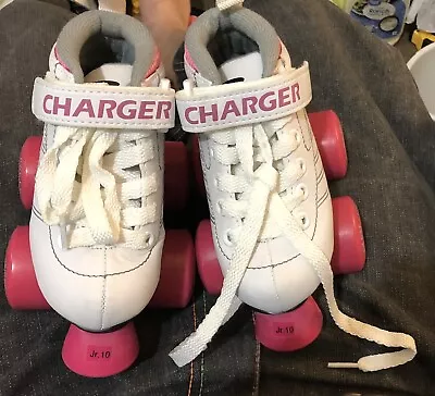 Pacer Charger White & Pink Roller Skates JR10 Junior Speed Control • $25