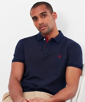 Mens Joules USA Woody Slim Fit Polo Shirt French Navy Size M Medium NWTIB • $38.95